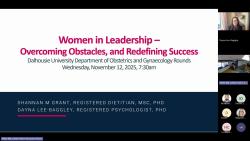 2025-11-12_Drs Grant and Lee-Baggley_Women in Leadership-Overcoming Obstacles and Redefining Success