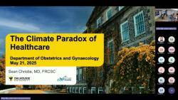 2025-05-21_Sean Christie_Climate change and sustainability in medicine and surgery